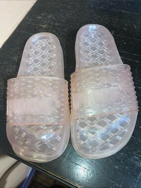 Puma Iridescent Clear Pink Slide Sandals